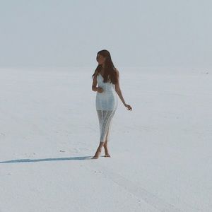 Glassons crotchet v neck maxi dress